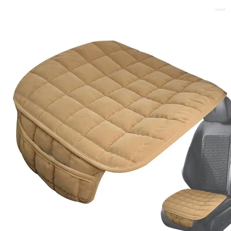 Assento de carro cobre almofada conforto protetor impermeável inverno para cadeira almofada quente com fundo antiderrapante