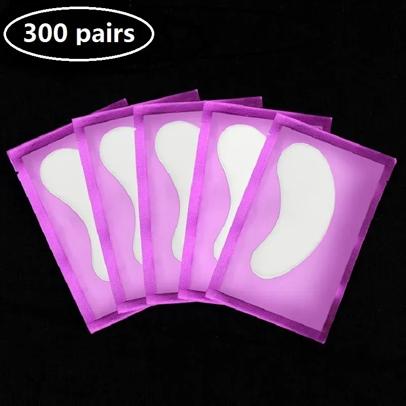 Handschoenen 300pairs Eye Extension Eye Stickers Hydrogel Patches Enten Wimpers onder Pads Wimpers Accessoires Lash Extension Pads