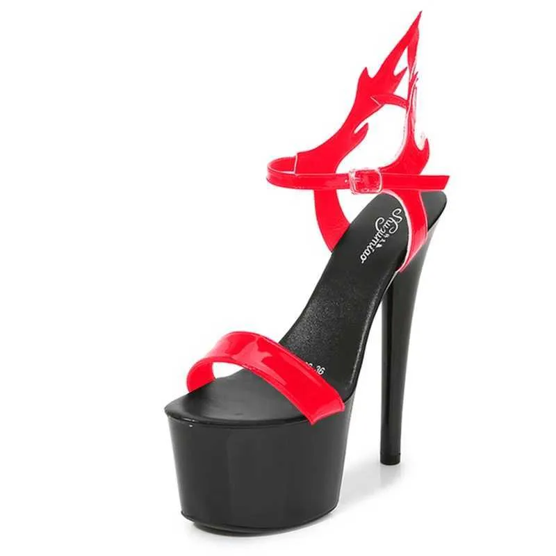 Chaussures de robe 2022 Stripper Talons Femmes Sexy Show Sandales Party Club Plate-forme Stiletto Talons hauts Pole Dance Prom Designer H240321W7YWVVKH