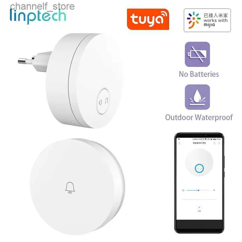 Campanelli Linptech Wireless Wireless Smart Home Remote Control Remote Control Remorti Batteria senza campanello autonomo e applicazione Mijia Tuya Work Togethery2403