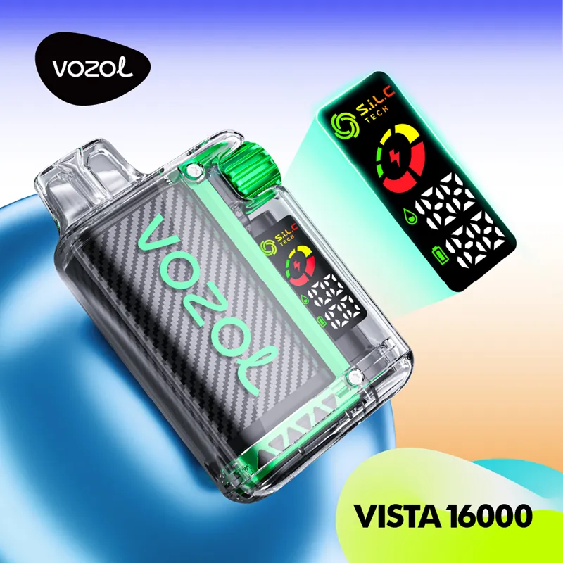 Voozol Vista 16000/20000 Puffs Ondosable Vape E Сигареты 20/24 мл Предварительно заполненный стручком 650 мАч перезаряжаемая батарея 5% никотиновая затяжка 16K/20K Хрустальная ручка