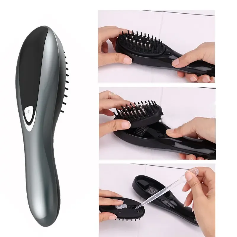 Produits Brosse liquide multifonction pour repousse des cheveux, Vibration du cuir chevelu, peigne de Massage, traitement des cheveux, perte de cheveux, relaxation, soins pour la croissance des cheveux