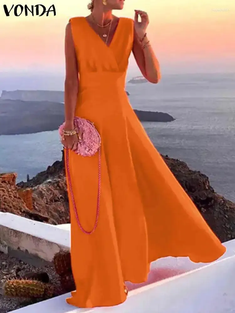 Deep v sun dress hot sale