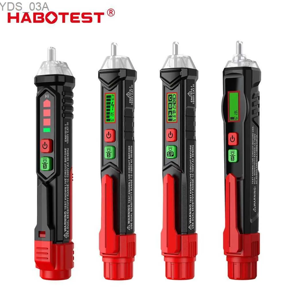 Current Meters Smart Digital Voltage Detector AC/DC 12-1000V Non-Contact Multifunction Electronic Tester Electric Sensor Test Pencil TH90 240320