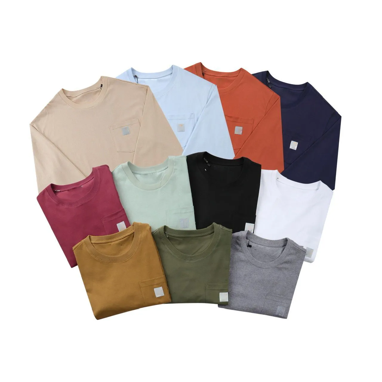 Designer Sweatshirt Mens Jumper 100% Cotton 230GSM With Pocket Square Label Lång ärm för män och kvinnor par kläder vårens höst