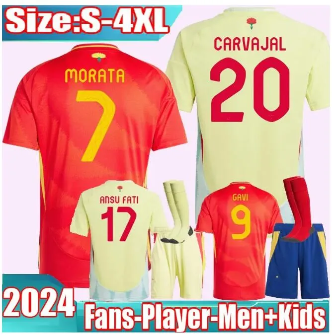 Hiszpania 24 25 koszulka piłkarska Morata Ferran Asensio 2024 Euro Puchar Hiszpańska drużyna narodowa koszula piłkarska 2025 mężczyzn Kit Kit Camisetas Espana Rodri Olmo Ansu Fati