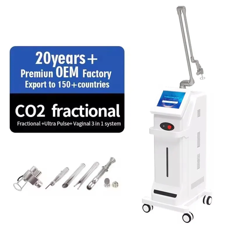 Machine à Co2 Laser fractionnée verticale portative pour resurfaçage de la peau, meilleure vente