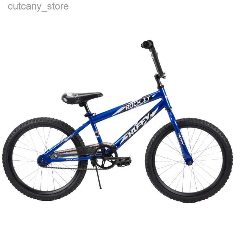 자전거 Ride-Ons Huffy 20 in. Rock It Boy Kids Bike Royal Blue Road Bike Mountain Bikicta Bycic L240319