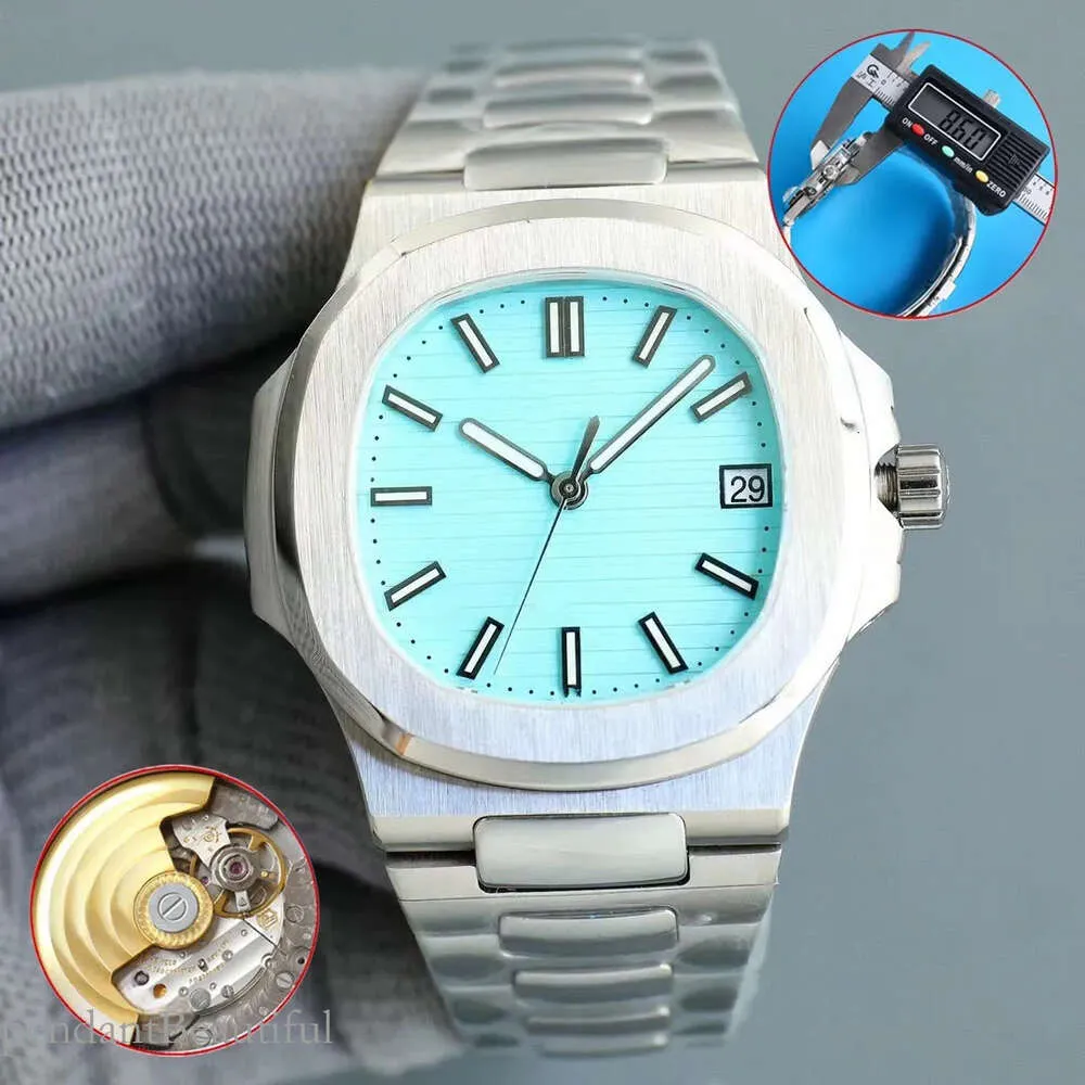 Designer V6 Quality Ultra Thin Body Automatisk mekanisk 41mm fullt rostfritt stål med lådan Sapphire Waterproof Movement Watch