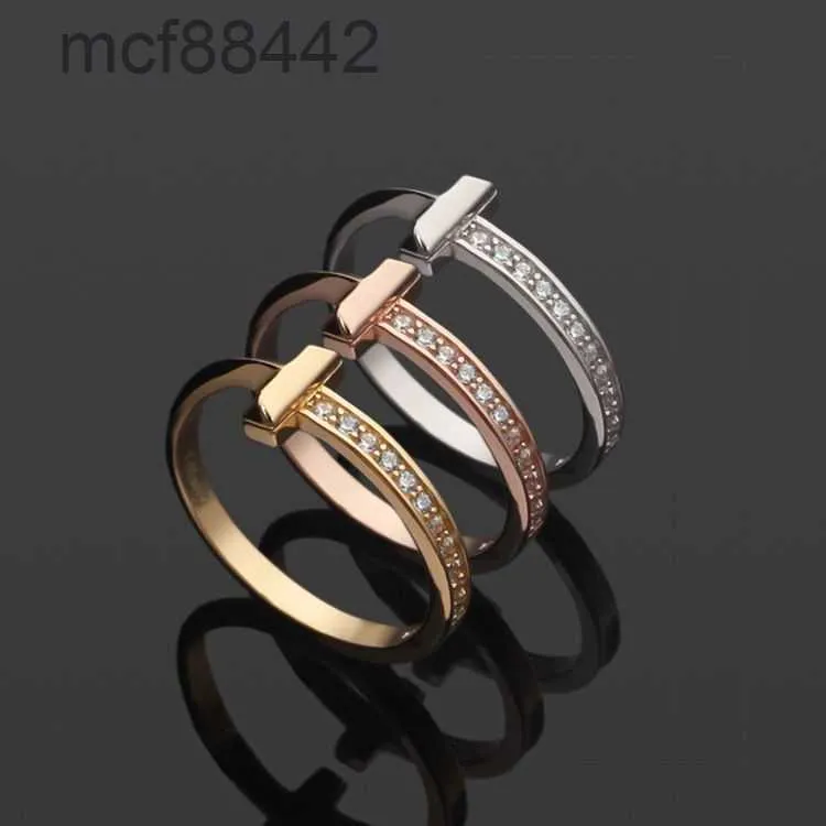 Womens Single Row Drill Rings Designer Jewelry Mens Half Ring Gold/silvery/rose Gold Full Brand As Wedding Christmas Gift