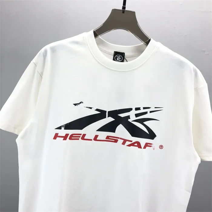 Mode hellstar shirt heren Rappe Top High American tij merk leuke grappige komische Engelse letterprint losse all-round kraag korte mouwen T-shirt TEE tij A7