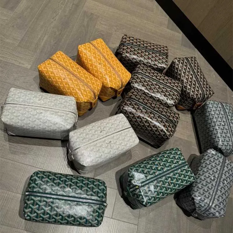 Bolsa de maquiagem para pele original Ya Dog Tooth, armazenamento de banheiro masculino e feminino, mesmo estilo ge portátil