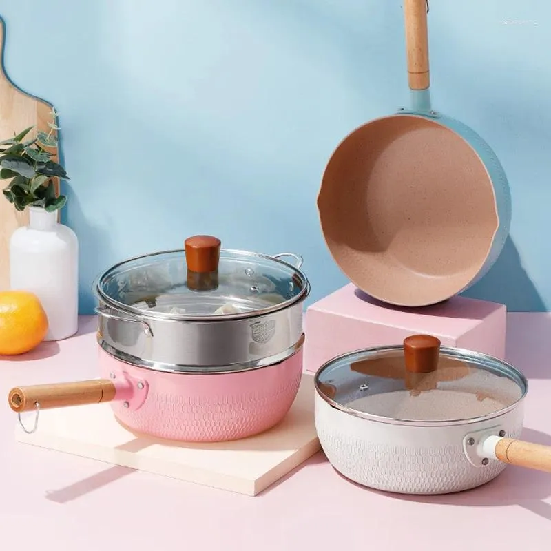 Pans Small Milk Pot Thickened Omelet Pan Non-stick Egg Pancake Steak Cooking Ham Maifan Stone Cookware Food Soup Po