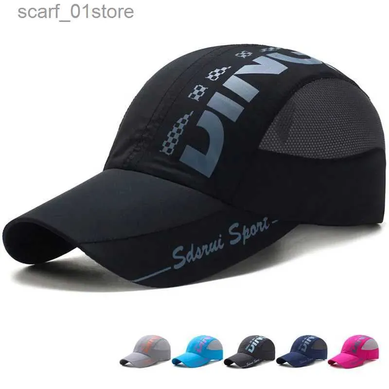 Casquettes de baseball Été Hommes Femmes Baseball C Pêche en plein air Chapeau de soleil imperméable Mode et visière respirante Snack Sports Running ShirtC24319