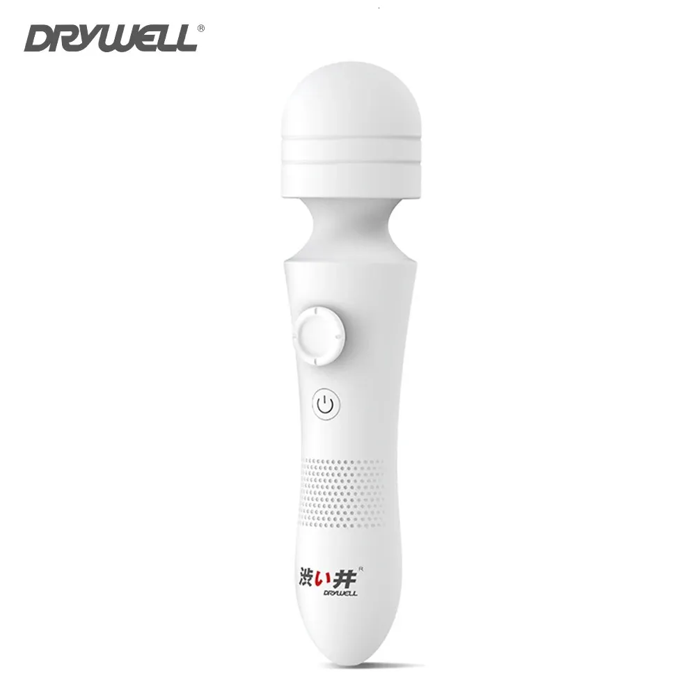 DRYWELL AV Magic Wand Vibrador para mujeres Estimulador de clítoris Velocidades múltiples Juguete sexual para adultos para mujeres Vibradores USB Consolador Silicona 240307