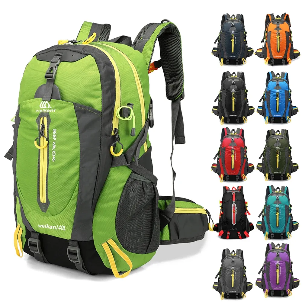 Bags 40L Water Resistant Travel Backpack Camp Hike Laptop Daypack Trekking Climb Back Bags Cycling Shoulder Backpack for Men Women