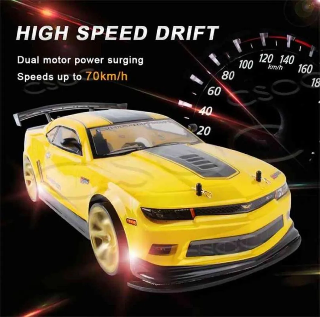 CSOC 110 RC Drifting Araba 70kmh 24g LED Hafif Yüksek Hızlı Uzaktan Kumanda Yarış Oyuncakları ile Büyük Offroad 4WD Yetişkinler İçin Hediye 2122735148017