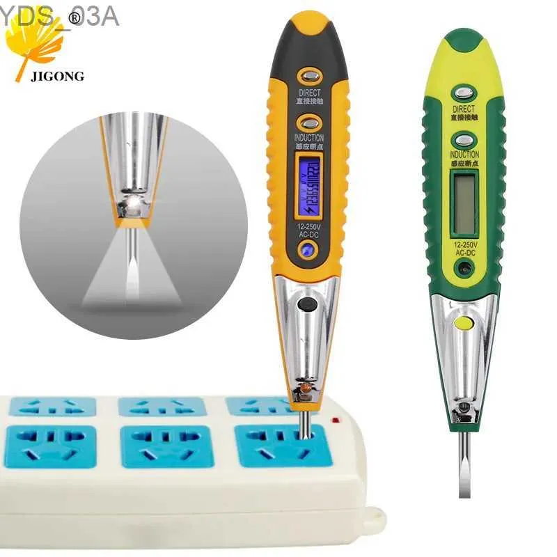 Current Meters Digital Test Pen AC DC 12-250V Tester Electrical Screwdriver LCD Display Non-contact Induction Voltage Detector Test Pencil 240320