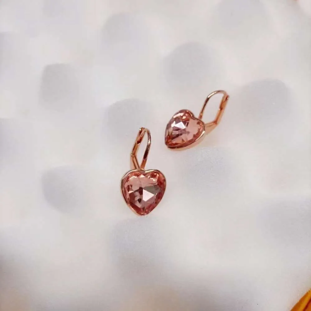 Authentic Swarovski Swarovski Bella Heart Pierced Earrings