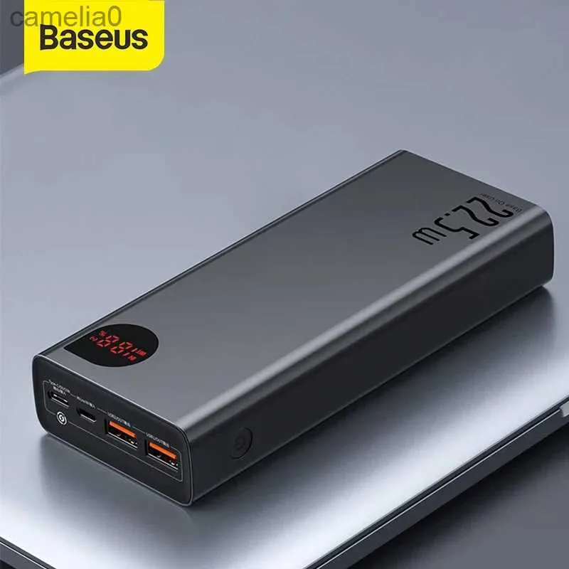 Bancos de energia para telefone celular Baseus Power Bank 10000mAh 22,5W PD carregamento rápido PowerBank bateria externa portátil adequada para iPhone 14 12 13 Pro Samsung HuaweiC24320