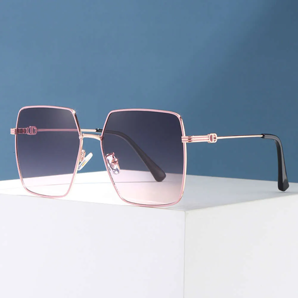Óculos de sol masculinos e femininos com proteção UV de metal, óculos de sol polarizados gradientes, óculos de sol ao ar livre