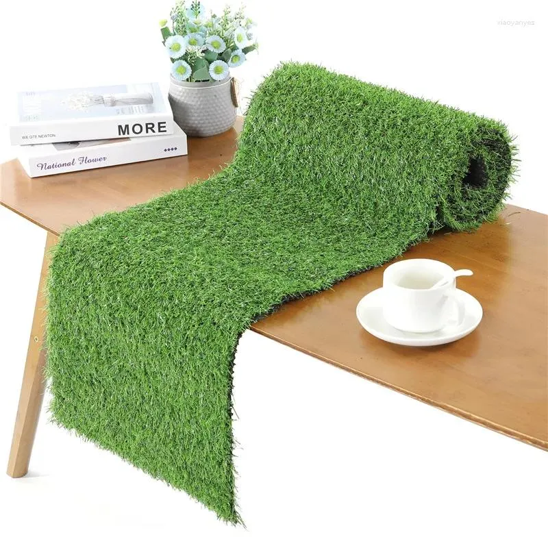 Decorative Flowers Artificial Grassland Simulation Moss Lawns Turf Fake Green Grass Carpet Plants Mat Outdoor Micro-landscape Landscap Floor