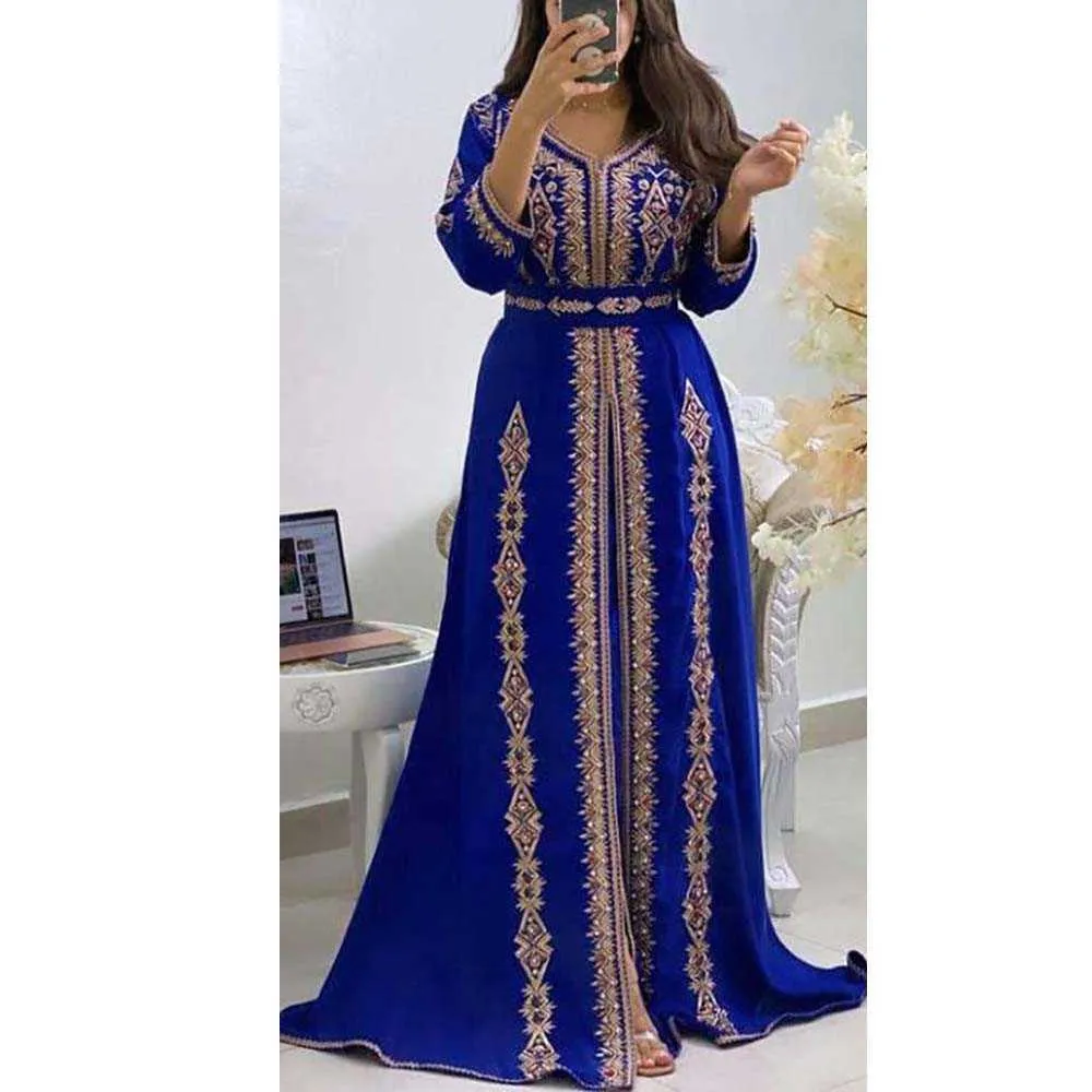 Nouvelle mode robe caftan en mousseline de soie Abaya dubaï femmes imprimé ethnique Cardigan vêtements modestes robes musulmanes