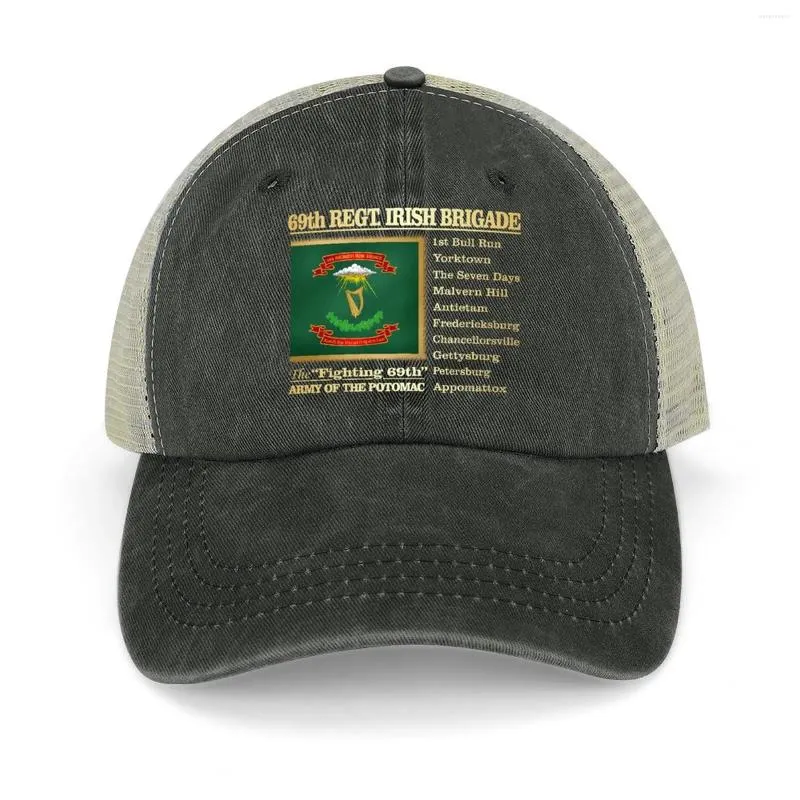 Ball Caps 69th Regiment Irish Brigade (BH2) Cowboy Hat Christmas Sports Cap Sun Boy Women's