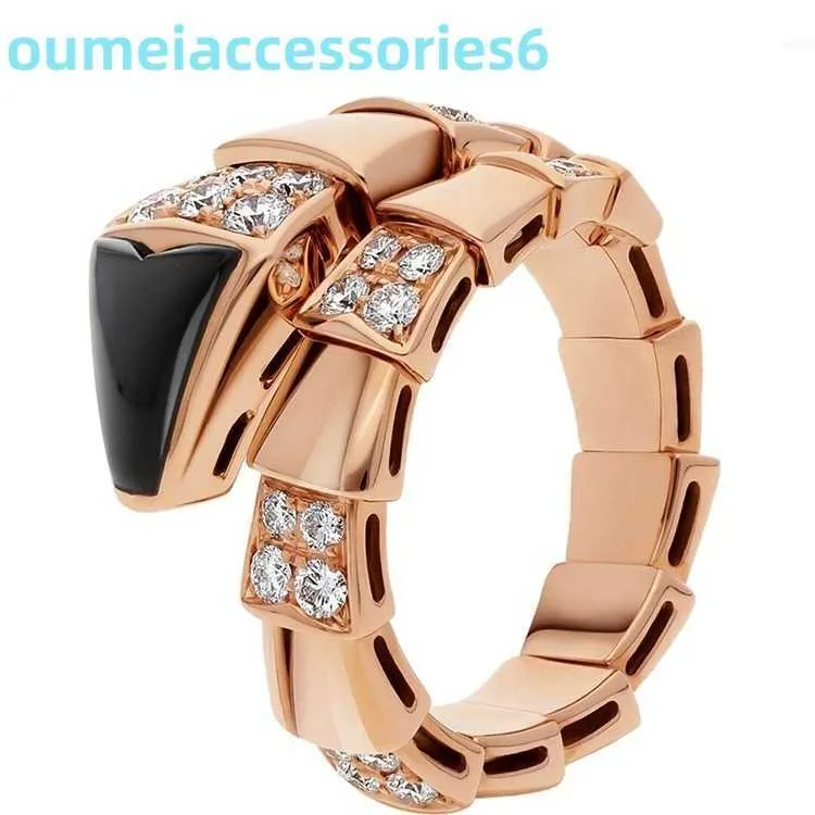 2024 Jewelry Designer Brand Band Rings Bone S925 Silver Plated 18k Rose Gold Elastic Snake Sky Star Fashion Open Ring