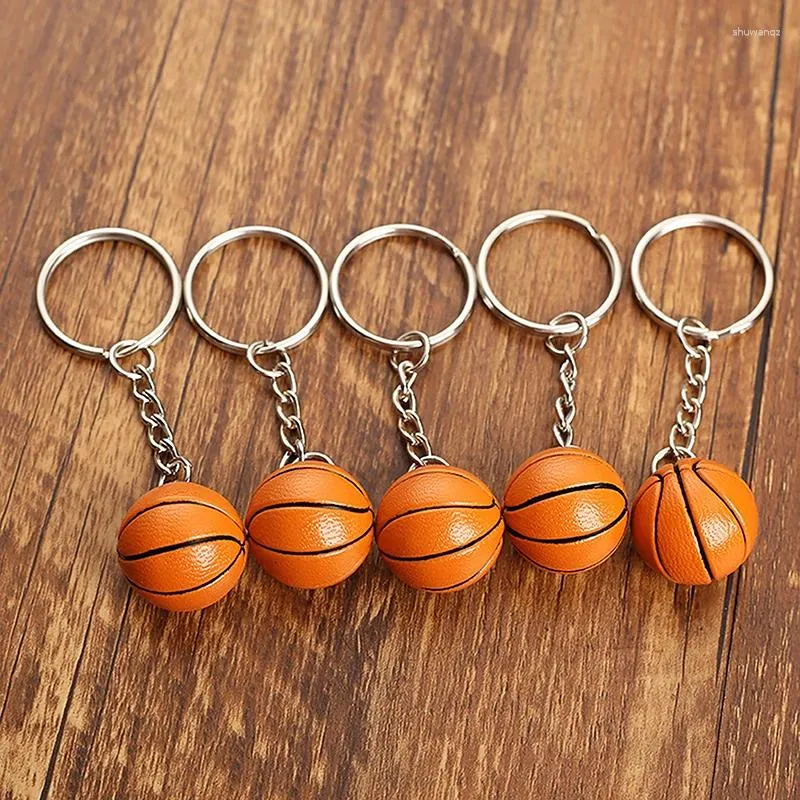 Keychains Basketball Keychain Fashion Sports Keyring Car Pendant For Favorite Sportsman's Gift Boyfriend Birthday Jewelry