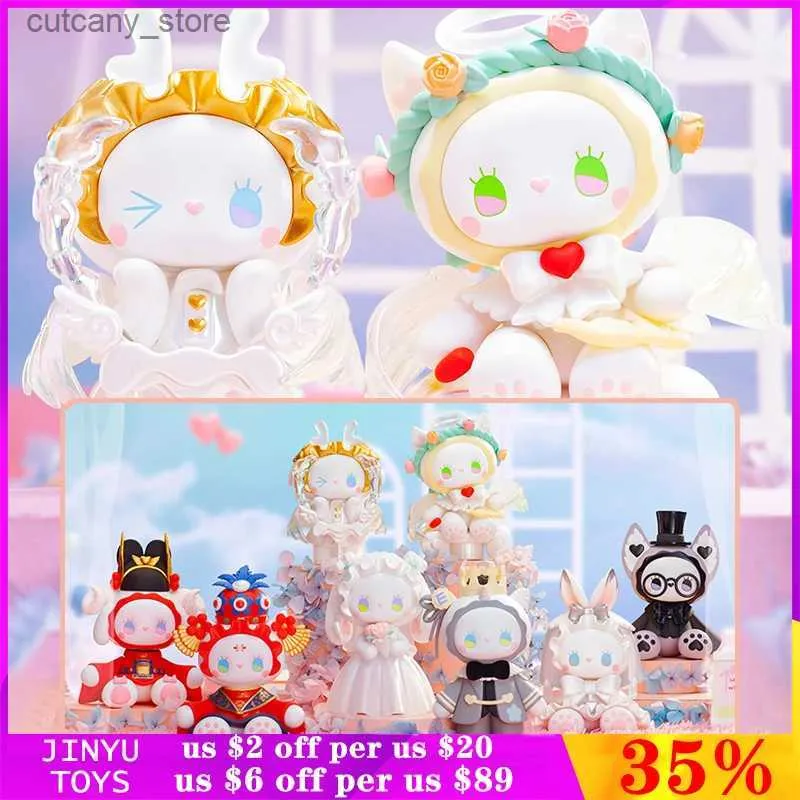 Figurines d'action originales EMMA Secret Forest, série de mariage, boîte mystère, figurine d'anime mignonne Kawaii, ornement de bureau, jouet tendance, cadeau d'anniversaire pour fille, L240320