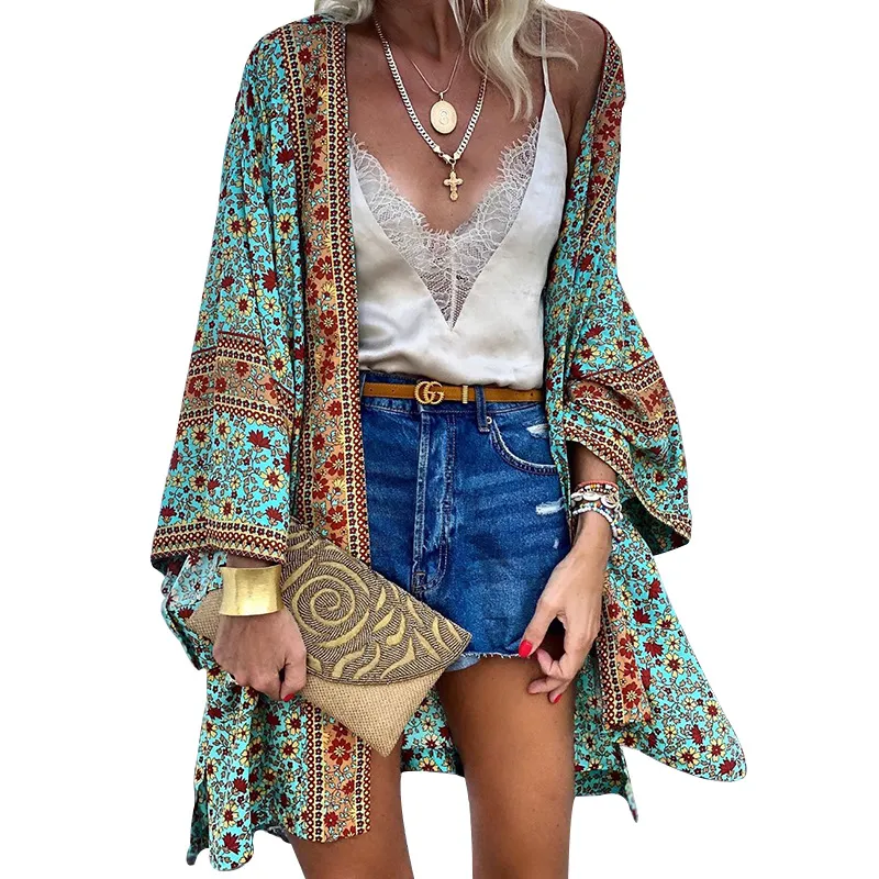 Lightweight Boho Cardigan For Women Printed Patterned Long Summer Boho Cardigan AST08688 From Masonby20231689 15.8 DHgate.Com
