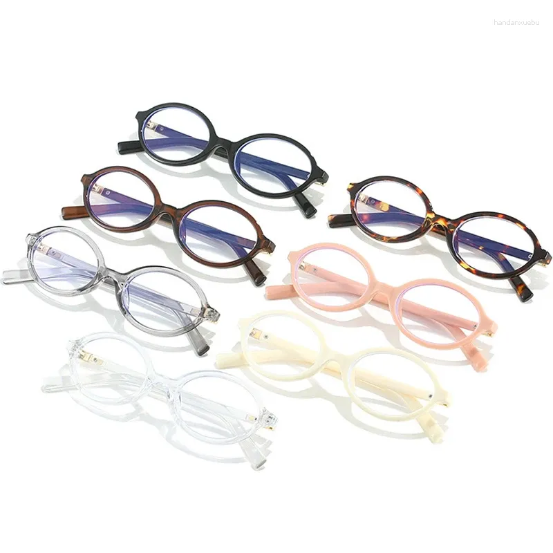 Lunettes de soleil finies femmes hommes lunettes optiques de luxe rond petit cadre Anti rayons bleus lunettes Style coréen Spectacle