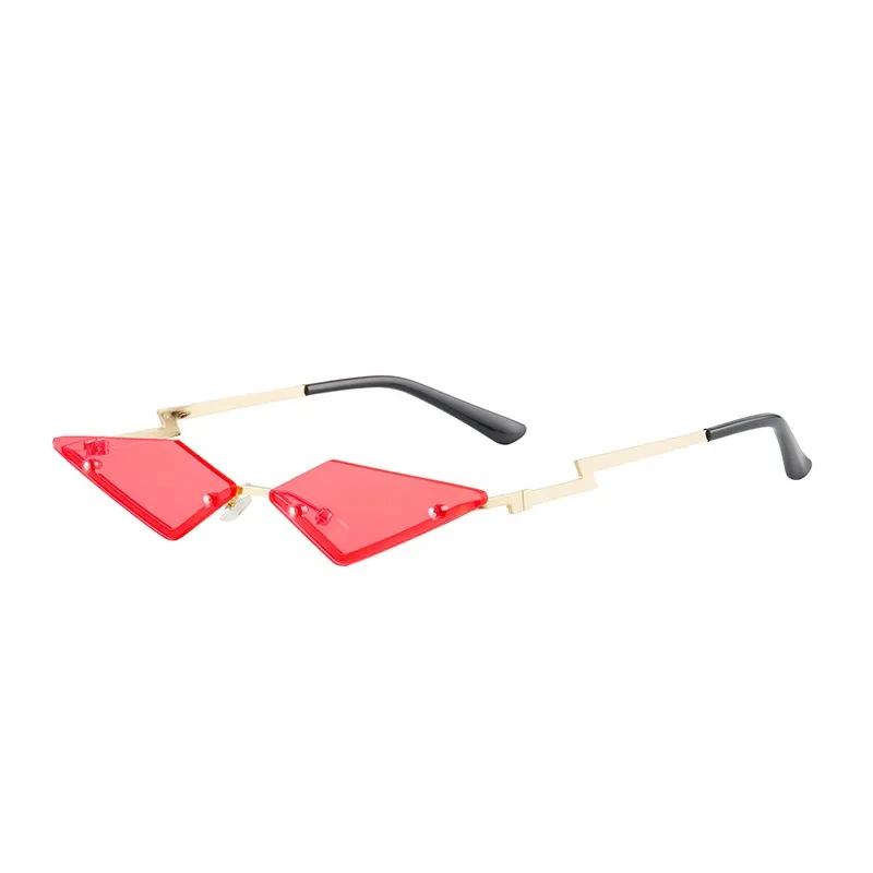 lunettes de soleil design femmes lunettes de soleil de luxe hommes en forme de miroir mode coupe lunettes de soleil cool hommes et femmes petit cadre miroir personnalité lunettes de soleil 9006 rouge