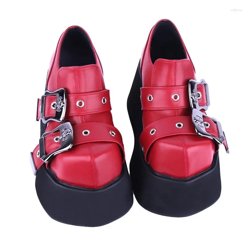 Dress Shoes Gothic Black Red White Green Super High Heel 10cm Platform Sweet Female Harajuku Goth Punk Style Kawaii Fashion Lolita