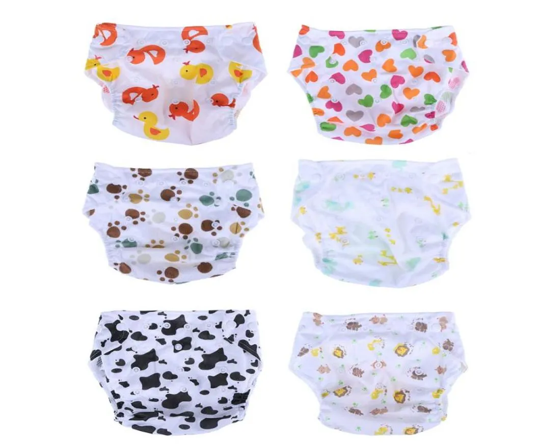 Baby Cartoon Einstellbare Windeln Kinder Lernen Gedruckt Mesh Atmungsaktive Stoff Windel Wiederverwendbare Baby Windel Training Pants1211548