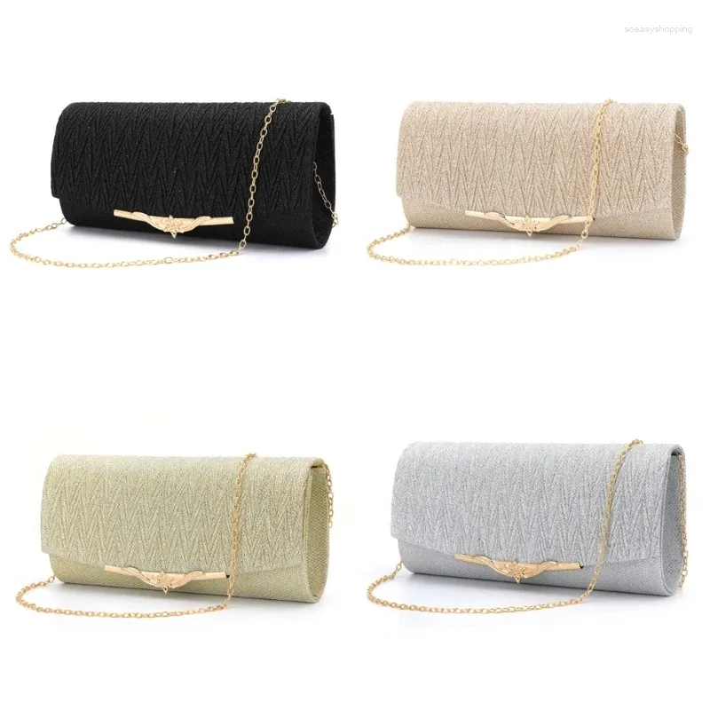 Shoulder Bags Fashion Women Evening Bag Brand Party Banquet Glitter For Ladies Wedding Clutches Handbag Chain Strap