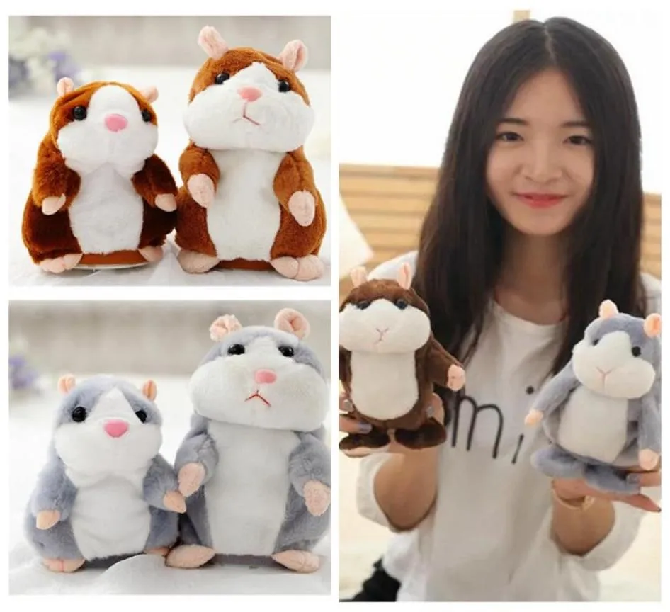 Talking Hamster Plush Toys Electric Walking Hamsters Toy Speak Sound Record Hamster Kids Baby Baby Birthday Christmas Plys 9967253