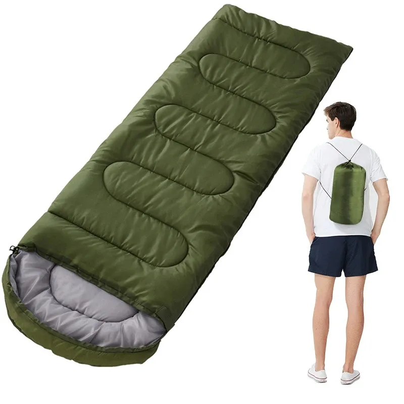 Gear acampamento Bag de dormir Ultralight Sacos de dormir à prova d'água de inverno, saco de dormir quente de inverno, saco de dormir para acampamento ao ar livre adulto