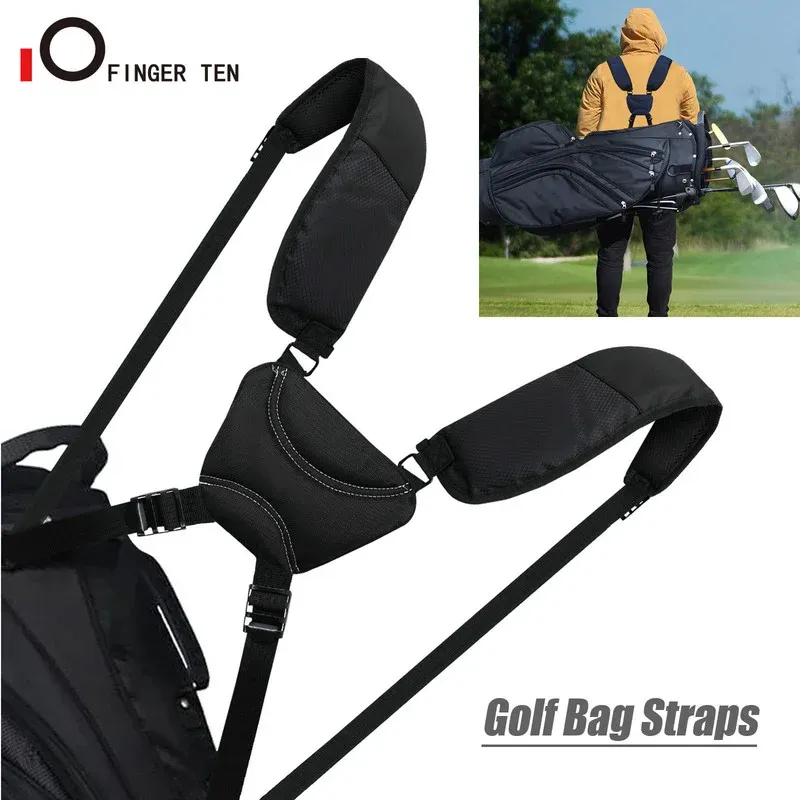 Bags Comfortable Padded Golf Bag Straps Double Shoulder Replacement Strap Adjustable Backpack Fits All Brands Bags Drop Shipping