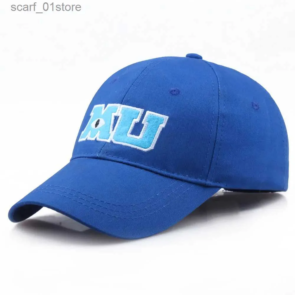 Ball Caps Pixar Monster University Mens Baseball C Womens Sullivan Sully Mike Embrodry Snack C Cotton Sun Dad Hat CassetteC24319