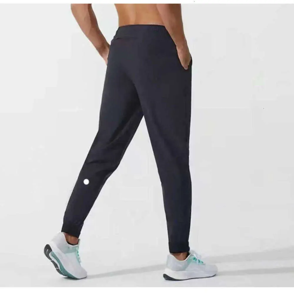 2024 lululemenI Men Pants Yogas Outfit Longjogger Sport Quick Dry Drawstring Gym Pockets Sweatpants Trousers Mens Casual Elastic Waist Fiess Man Jogging Yoga Pants