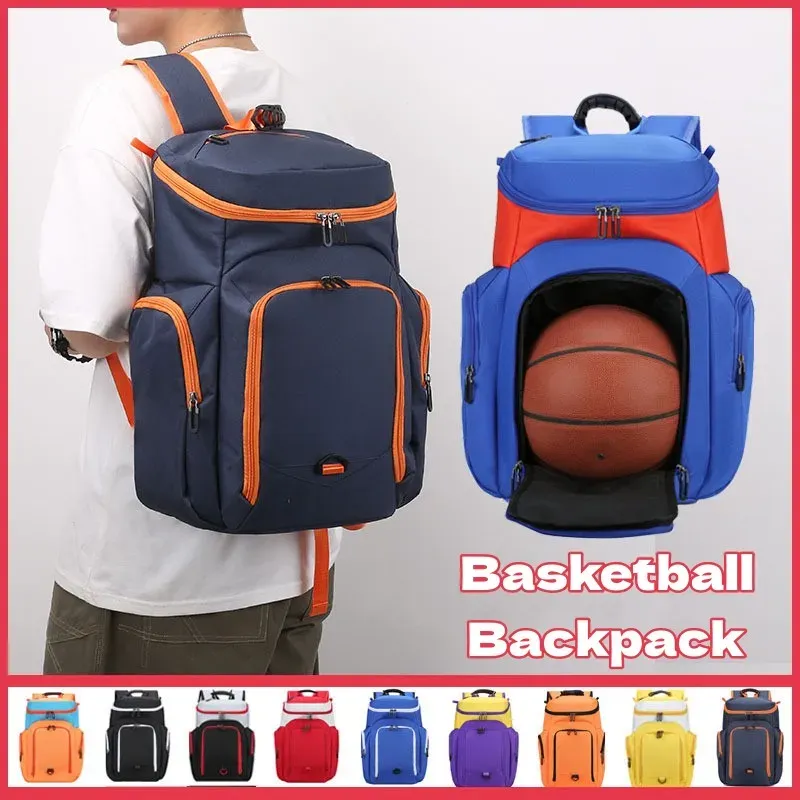 Copre Backpack Basket Basketball Grande Banchpack Outdoor Multifunzionale Borsa di allenamento Durevole Sport Basketball Soccer Calcio Occiglia Borsa