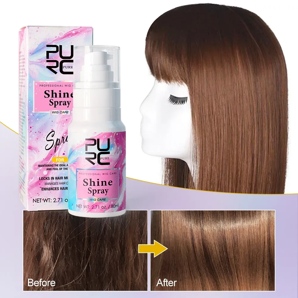 Treatments PURC Shine Spray for Wigs Keratin Hair Treatment Wig Styling Cream Coconut Oil Smoothing Shampoo for Black Women Wig Care