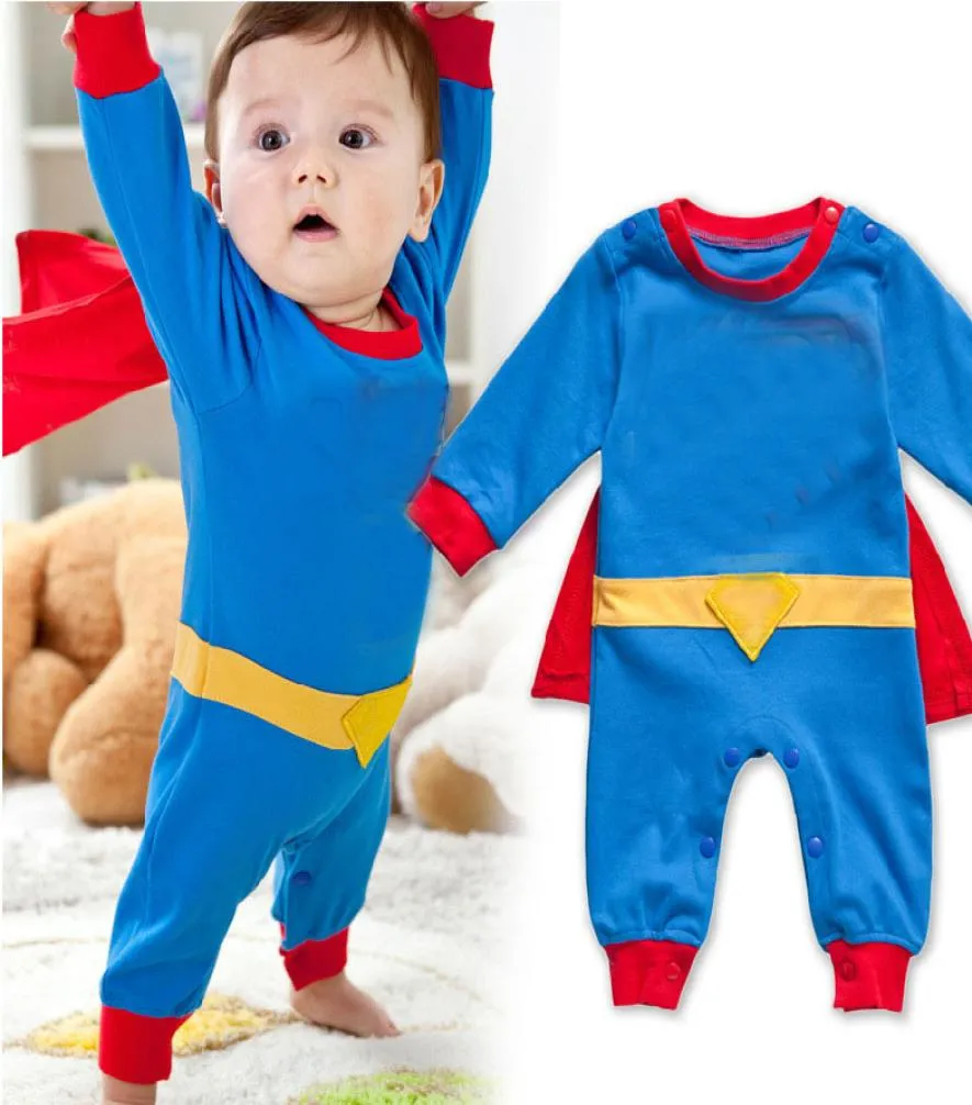 Baby Onepiece 2020 Nowe letnie niemowlę Rompers chłopcy dziewczęta 7 stylów Jumpsuits Cartoon Długie rękaw ubrania M7243807396