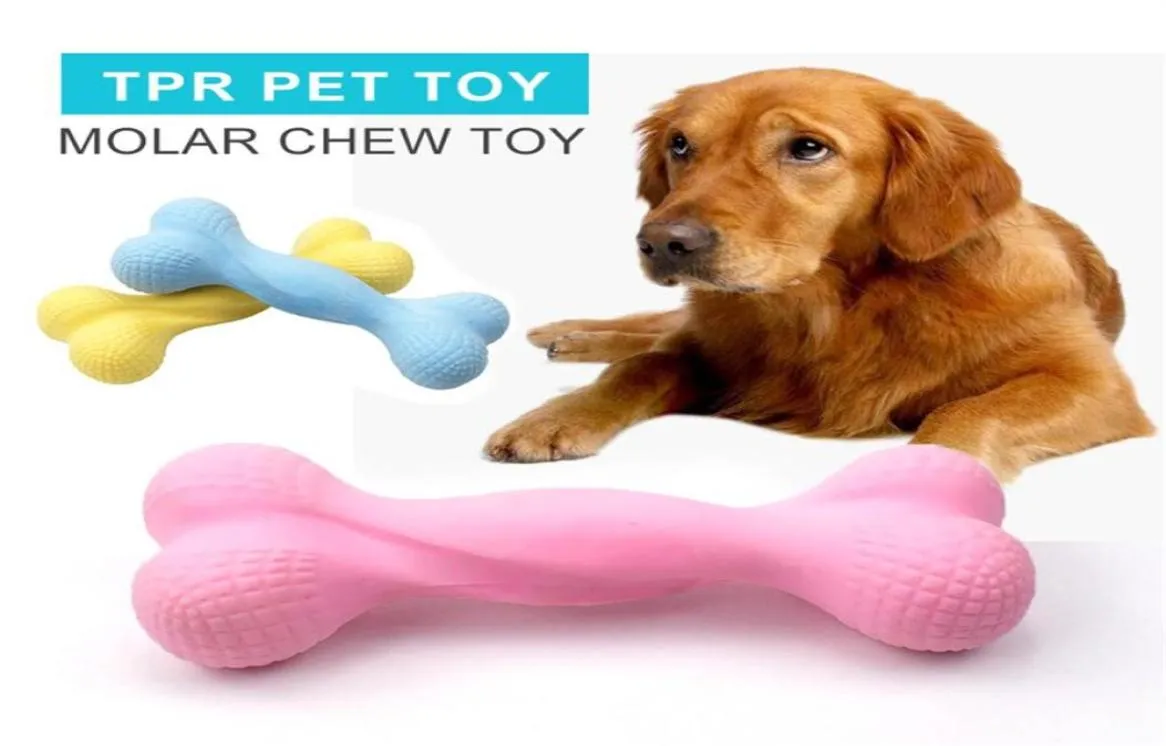 Bones Shape Pet Toys TPR Foamed Environmentally Chew Molars Gnawing Dog Toy For Medium Big Dogs Training Pets Interaction Toys238W3061075