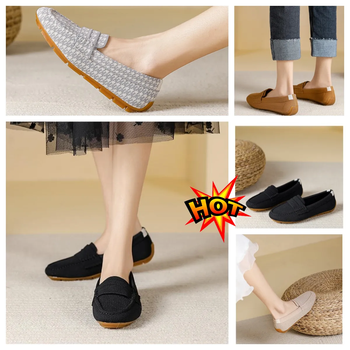 Schoenen Nette schoenen Vrijetijdsschoenen Heren Dames Platte GAI koeienhuiden Metalen gesp Dame Leer dames Loafers Grote maat 34--44 platform sneaker feestformele slips