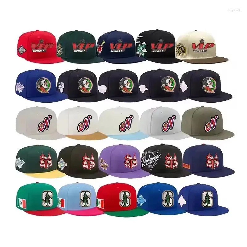 Bollmössor i lager Anpassad original baseballmössa för man monterade de beisbol hattar gorras snapback sport trucker hatt