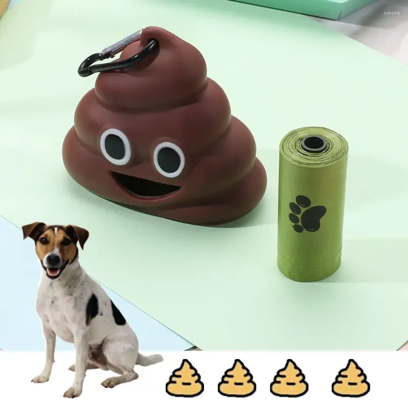 Köpek Taşıyıcı Çöp Seçici Kaka Poşet Çöp Torbaları Fekal Şekli Evcil Hayvan Malzemeleri Dispenser Atık Çantası Kedi Çöp