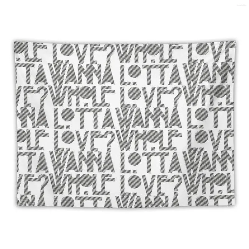 Arazzi Wanna Whole Lotta Love Tapestry Decorazione della stanza giapponese Estetica coreana